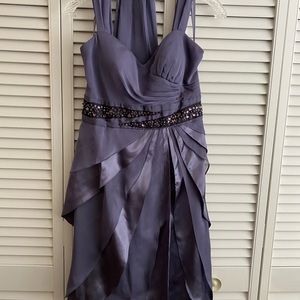 Adrienne Pappel cocktail dress with scarf